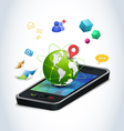 Smart phone technologies vector image