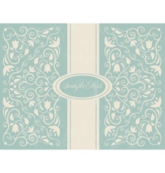 Ornate floral backgroung vector image
