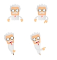 Cartoon scientist vector image