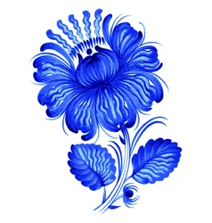 Blue flower vector image