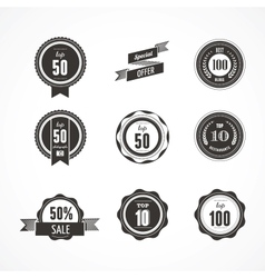 Collection of Premium quality and Labels vector image