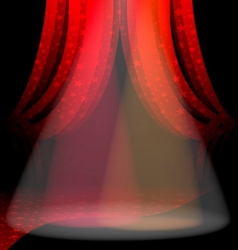 Red drape vector image