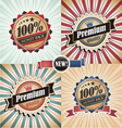 Vintage Quality Guarantee Labels vector image
