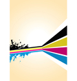 Cmyk spash background vector image