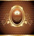 Gold emblem vector image