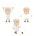 Cartoon scientist vector image