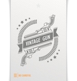 Gray graphic pattern guns and bullets vector image
