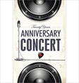 Anniversary Rock concert poster vector image