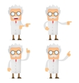 Cartoon scientist vector image