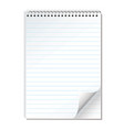 Note paper spiral vector image