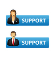 Support buttons vector image