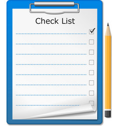 Clipboard with Checklist vector image