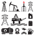 Gas oil set vector image