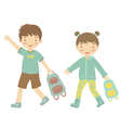 School kids vector image