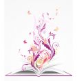 Open book vector image