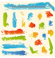 Brushes and Paint Banners vector image