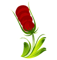 Red flower vector image