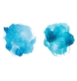 Abstract watercolor aquarelle hand drawn blue art vector image
