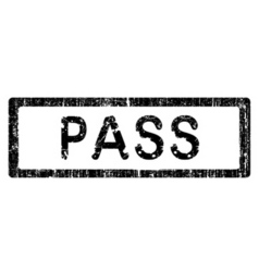Office stamp pass vector image