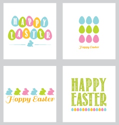 Easter greeting card pack brights vector image