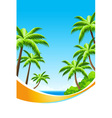 Background Summer Vacation vector image