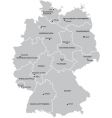 Map of Germany vector image