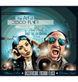 Club Disco Flyer Set with DJs and Colorful vector image