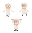Cartoon scientist vector image