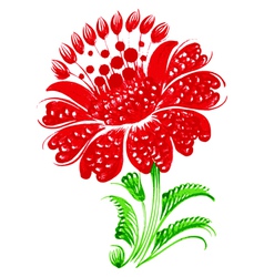 Red flower vector image