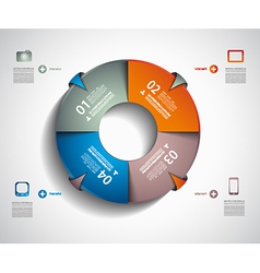 Infographic layout template vector image