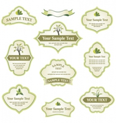 Set of labels vector image
