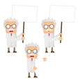 Cartoon scientist vector image