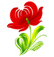 Red flower vector image