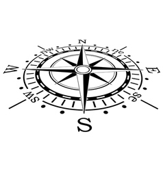 Black compass vector image