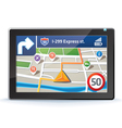 Gps map vector image