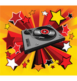 Disco player star vector image