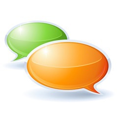 Speech bubbles vector image