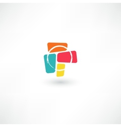 Business abstract icon vector image