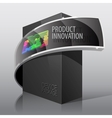 Dark Package Cardboard Box For presentation vector image