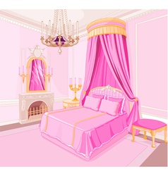 Princess bedroom vector image