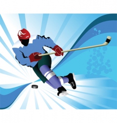 Gold hockey puck vector image