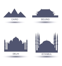 City Icons City Icons vector image