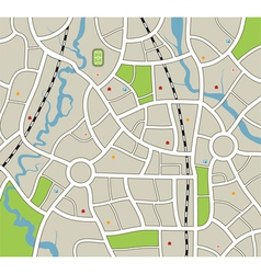 City map vector image