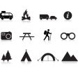 Camping logos vector image
