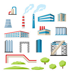 Factory or industrial building Royalty Free Vector Image