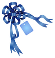 Tag and ribbon vector image