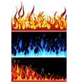 Fire backgr set vector image