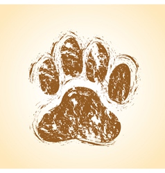 Dog paw vector image