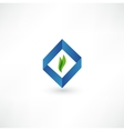 Leaf nature icon vector image