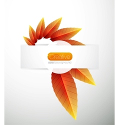 Autumn background Autumn background vector image